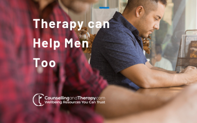 Therapy can help men too. So why might they be reluctant to seek help?
